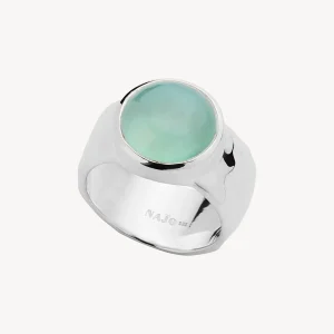 NAJO Chroma Aqua Chalcedony Ring