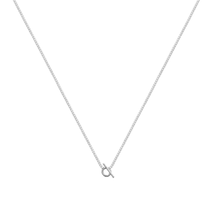 LM | Sterling Silver CZ Tennis Chain Necklace