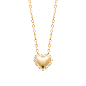 LM | 18ct Yellow Plated Heart Necklace
