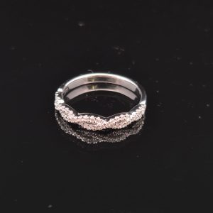 9ct White Gold Diamond Ring