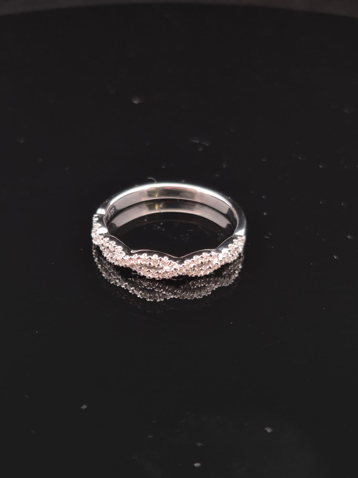 9ct White Gold Diamond Ring