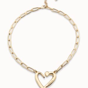UNO de 50 One Love Necklace Gold Plate