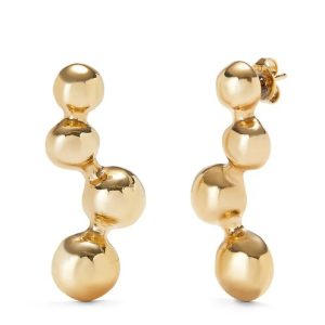 UNO de 50 Sphere Drop Gold Earrings (Plated)