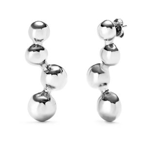 UNO de 50 Sphere Drop Silver Earrings