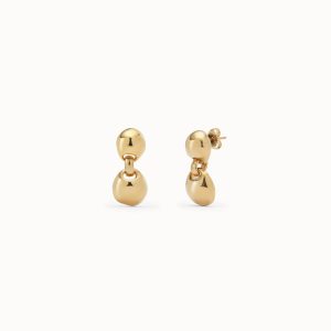 UNO de 50 Gold Plated Sphere Earrings