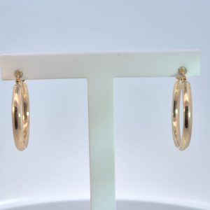 9ct Yellow Gold Plain Hoop