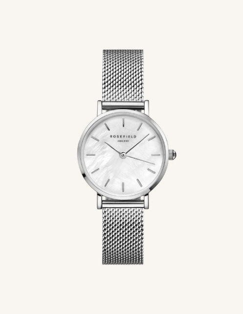 Rosefield Small Edit Silver Watch