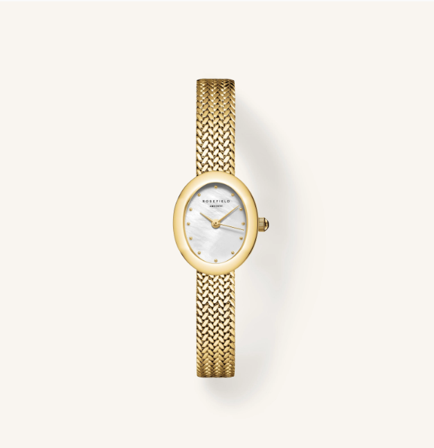 Rosefield Mini Oval Gold Plated Watch