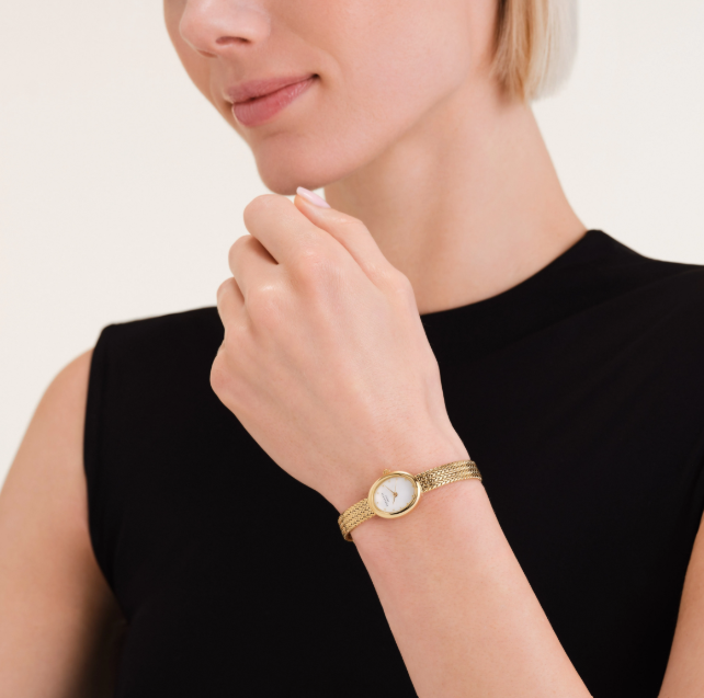 Rosefield Mini Oval Gold Plated Watch - Image 4