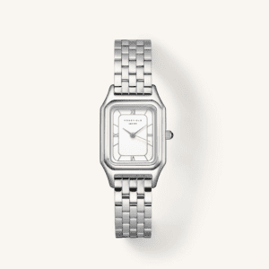 Rosefield Ivy White Silver Watch