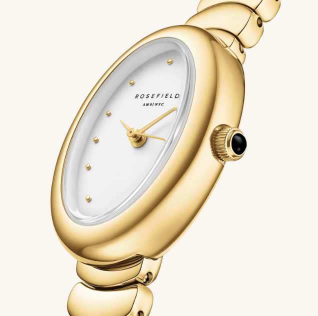 Rosefield Oval Gold Plated Watch - Image 2