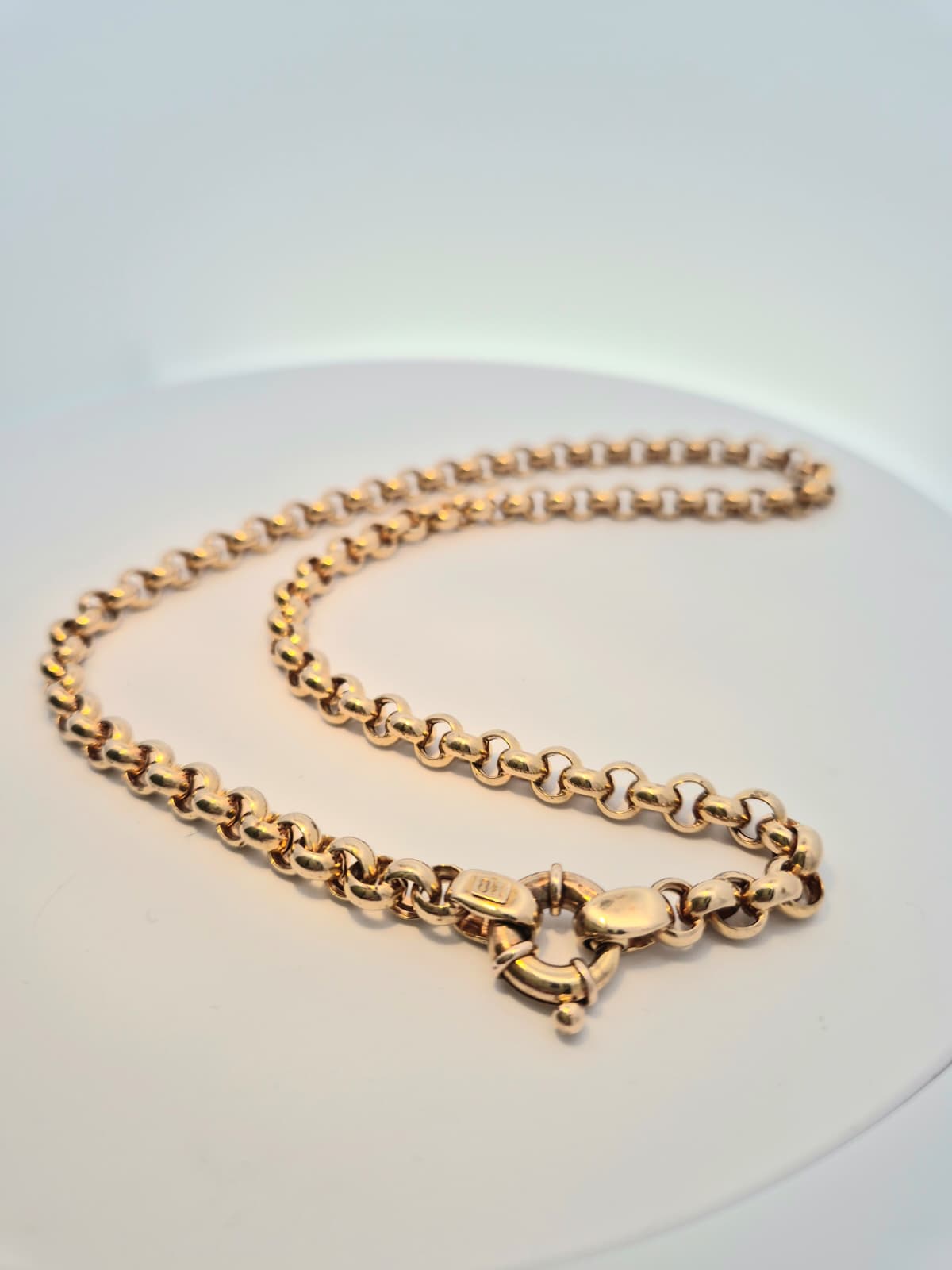 9ct YG 19.7g Belcher Chain with Bolt Clasp