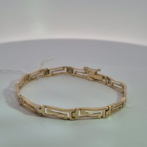 14ct YG Greek Bracelet