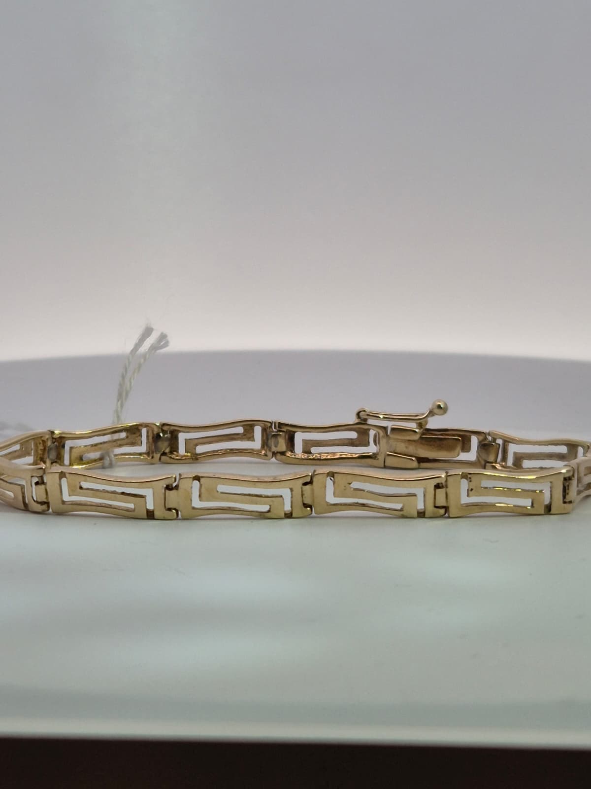 14ct YG Greek Bracelet - Image 2